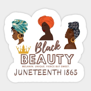 Juneteenth Shades of Melanin Beauty Sticker